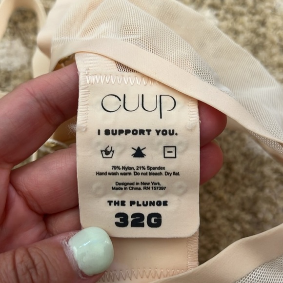 CUUP the plunge mesh bra in blush size 32G - Picture 4 of 5